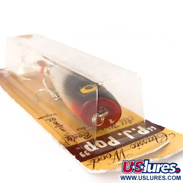 Luhr Jensen P.J.POP Popper Legno, Silver Foil/Blk Shad, 10.5g, #10499