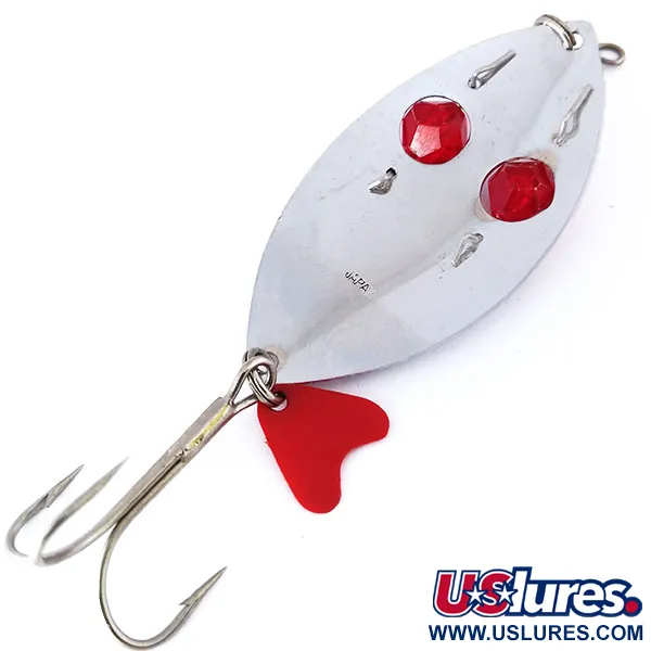 Herter's Glass eye spoon Ondulante, Nickel/Rosso, 19g, Occhi Vetro, #10522