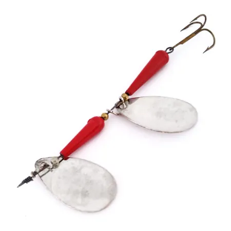 Panther Martin Simplex Tandem Cucchiaino, Nichel/Rosso, 14g, Doppia pala, #10546