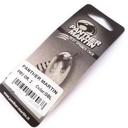 Panther Martin 2 Con Punti Rotante, Oro / Blu, 2.5g, Puntini, #10550