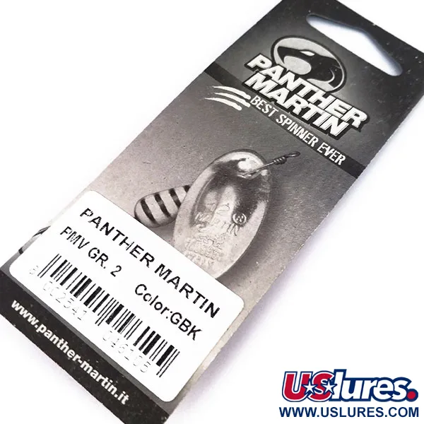 Panther Martin 2 Con Punti Cucchiaino, Oro/Nero, 2.5g, Asse passante, #10561
