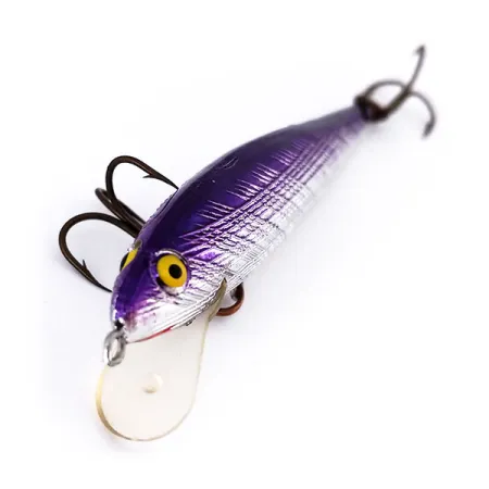 Norman Minnow Floater Galleggiante, Argento/Viola, 5g, Classico USA, #10603