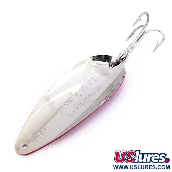 Eppinger Dardevle Dardevlet Ondulante, Rosso-Bianco, 21g, Storico, #10627