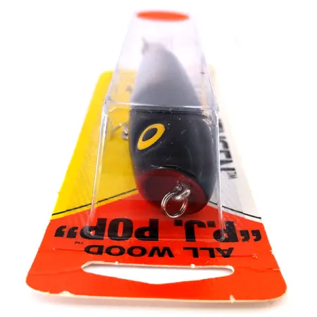 Luhr Jensen P.J.POP Popper, Argento / Nero, 17g, Corpo legno, #10658