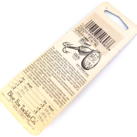 Blue Fox Super Vibrax 2 Foxtail Cucchiaino, Argento, 6g, Amo piumato, #10662