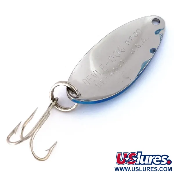 Eppinger Dardevle Devle Dog 5200 Ondulante, Blu/Argento, 7g, #10668