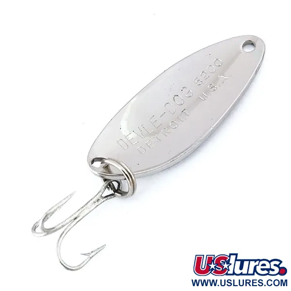 Ondulante Eppinger Dardevle Devle Dog 5200, Nichel, 7g, Logo Detroit, #10682