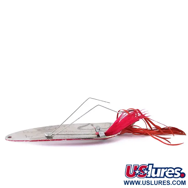 Eppinger Weedless Dardevle Ondulante, Rosso/Bianco/Nickel, 28g, #10692