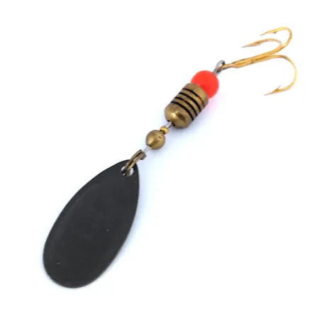 Mepps Comet 2 Cucchiaino, Nero/Giallo, 4g, Vintage 1960, #10734