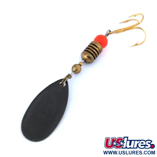 Mepps Comet 2 Cucchiaino, Nero/Giallo, 4g, Vintage 1960, #10734