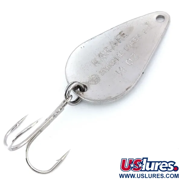 Atlantic Lures Karate Spoon Ondulante, Argento, 14g, USA, #10785