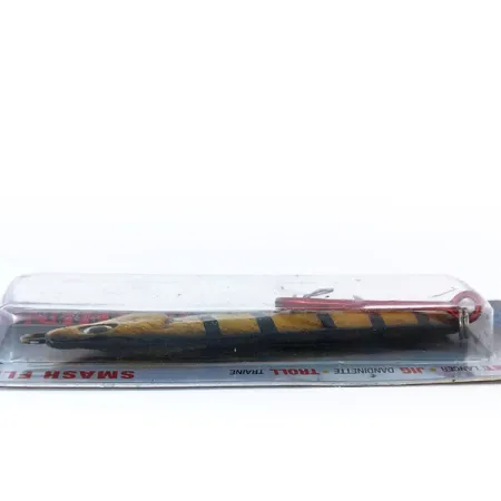 Luhr Jensen Crippled Herring Jig, Giallo Nero, 42g, Smash Flash, #10788