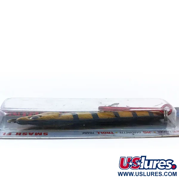 Luhr Jensen Crippled Herring Jig, Giallo Nero, 42g, Smash Flash, #10788