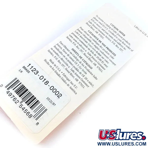 Luhr Jensen Lil' Kroc (Krocodile Stubby), Oro 4,5g, Ondulante #22095