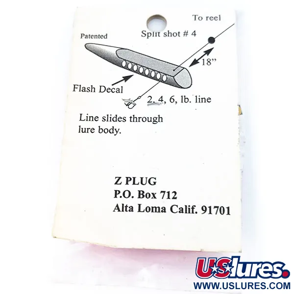ZPlug Lures Z Plug Mini Esca Inline, Rosa, 2g, Passaggio Filo, #10796