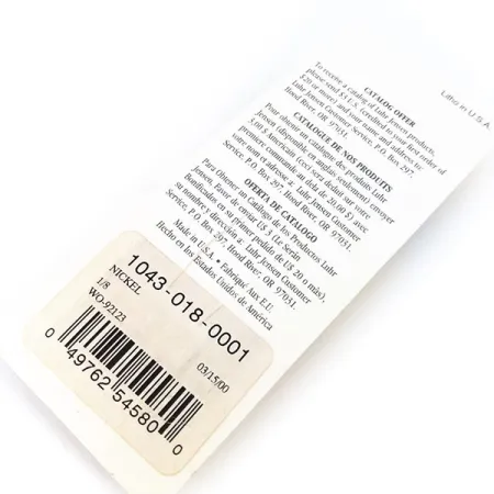 Luhr Jensen Lil Minno Ondulante, Nickel, 4g, Texture Scaglie, #10797