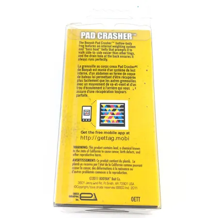 Booyah Pad Crasher Rana, Blu Giallo, 14g, Anti-incaglio, #10841