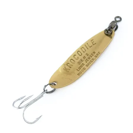 Luhr Jensen Krocodile Die #3, Oro martellato, 10g, Ondulante, #10855