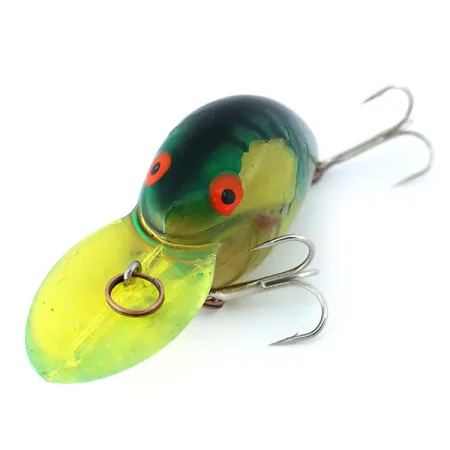 Bomber Fat A Crankbait, Verde Giallo, 18g, Suspending, #10903