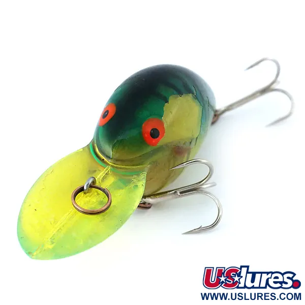Bomber Fat A Crankbait, Verde Giallo, 18g, Suspending, #10903