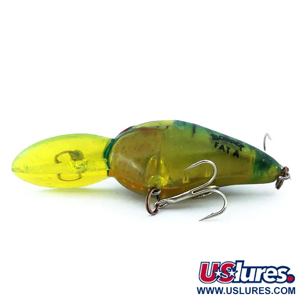 Bomber Fat A Crankbait, Verde Giallo, 18g, Suspending, #10903