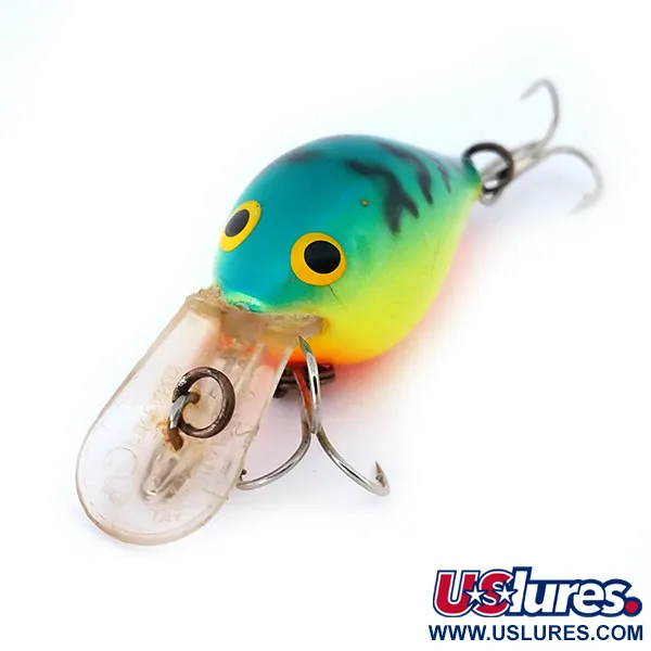 Rapala Fat Rap FR 4 Crankbait, Fire Tiger, 7g, Balsa, #10906