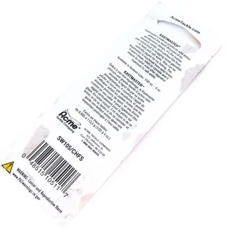 Acme Kastmaster UV Ondulante, Nickel/Arancio, 3,5g, UV attivo, #10908