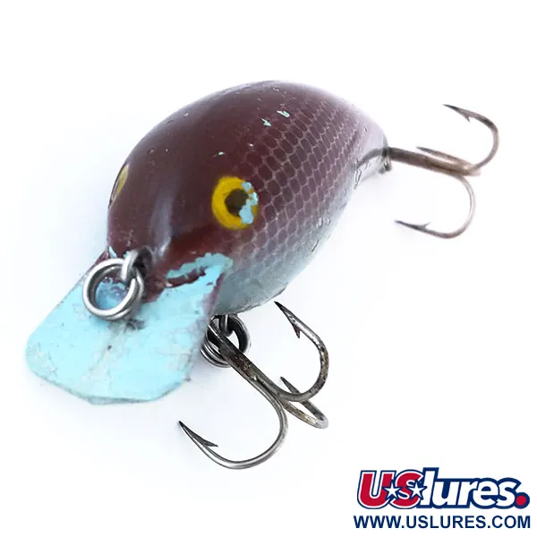 Cotton Cordell Big O Crankbait, Marrone / Blu, 7g, Rattling, #10919