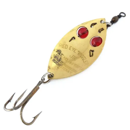 Ondulante Hofschneider Red Eye junior, Oro / Rosso, 13g, Vetro, #10929