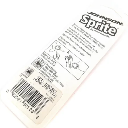 Johnson Sprite Ondulante, Rame, 14g, Teaser rosso, #10949