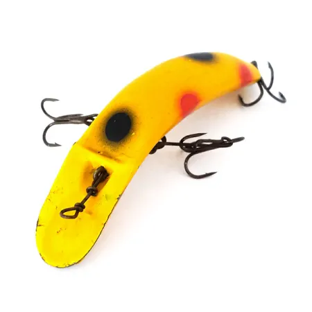 Yakima Bait FlatFish X5 Esca, Giallo/Rosso/Nero, 7g, Vintage, #10995