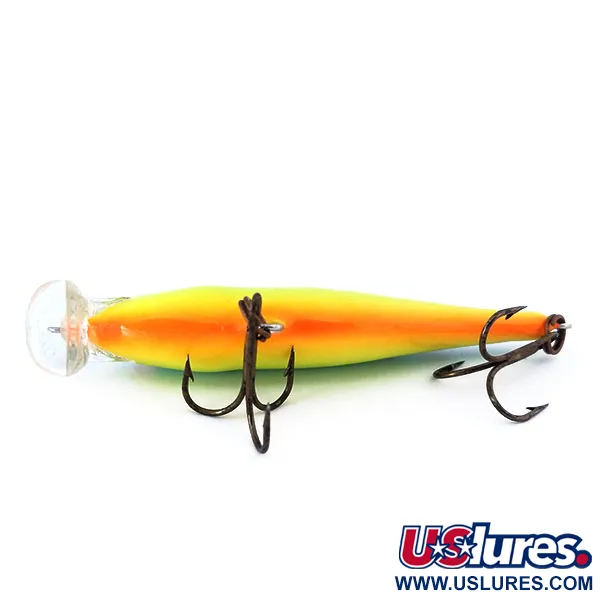 Rapala Shallow Shad Rap 08 Minnow, Fire Tiger, 9g, Balsa, #10998