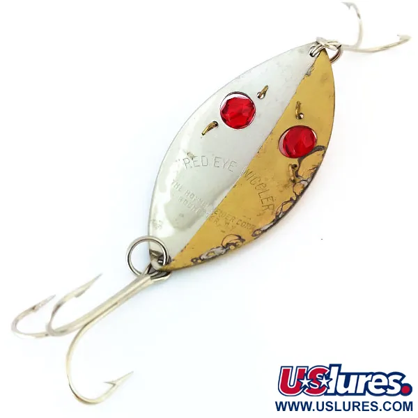 Hofschneider Red Eye Wiggler Cucchiaino, Oro/Nichel, 25g, Occhi Rossi, #11025