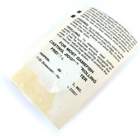 Hopkins Shorty Jig Lure Ondulante, Oro martellato, 21g, Vintage, #11072