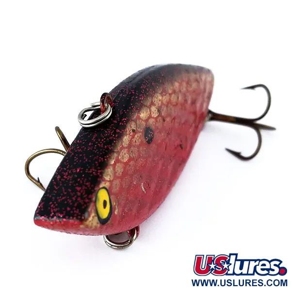 Strike King Diamond Shad Lipless Crankbait, Rosso Scuro, 14g, Vintage, #11089
