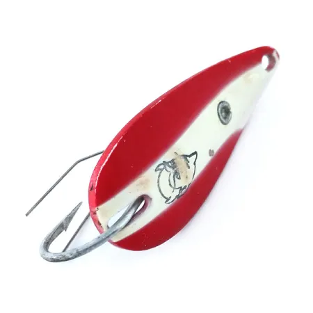Weedless Dardevle Spinnie Ondulante, Rosso/Bianco/Nickel, 9g #11103
