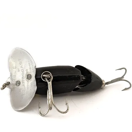 Fred Arbogast Jitterbug Esca Articolata, Nero, 10g, Paletta Metallo #11136