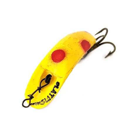 Yakima Bait FlatFish F3 Artificiale, Giallo / Rosso, 0,9g, Banana, #11141