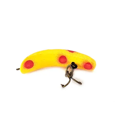 Yakima Bait FlatFish F3 Artificiale, Giallo / Rosso, 0,9g, Banana, #11141