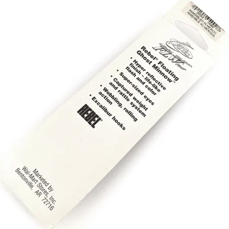 Rebel Floating Ghost Minnow Artificiale, Ghost, 7g, Rattle, #11155