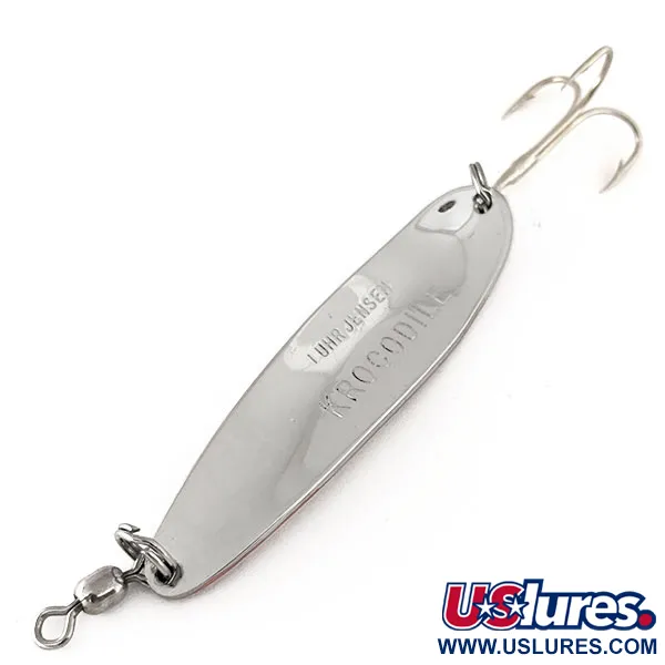 Luhr Jensen Krocodile Die #4 Ondulante, Nickel / Rosso, 14g, Lancio, #11177