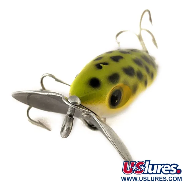 Fred Arbogast Jitterbug Esca Topwater, Frog, 7g, Paletta Metallo, #11180