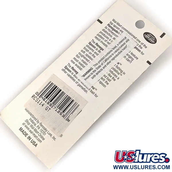 Renegade Crystalina Spoon, Oro-Arancio, 11g, Ondulante, #RCS114 GT