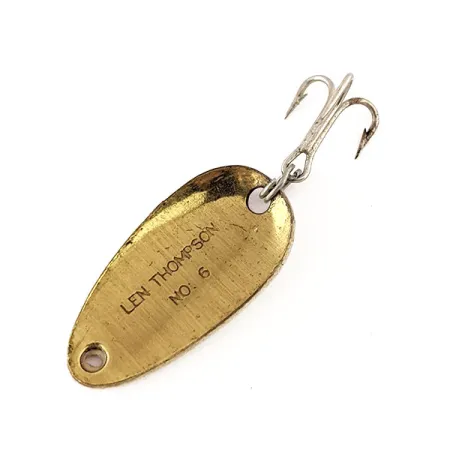 Len Thompson #6 Ondulante, Rosso / Bianco / Ottone, 3.5g, Classico, #11190