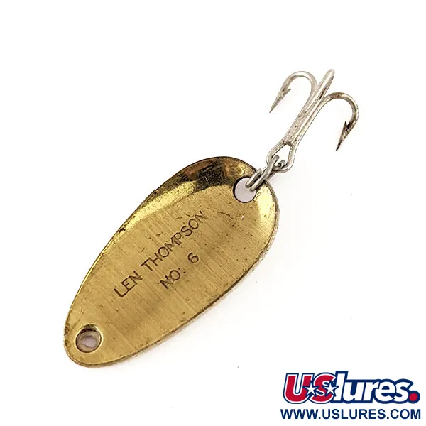 Len Thompson #6 Ondulante, Rosso / Bianco / Ottone, 3.5g, Classico, #11190