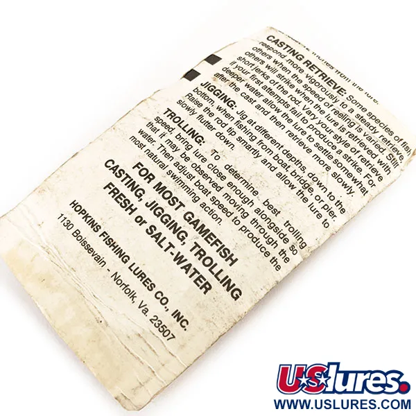 Hopkins s1 Jig Lure, Nichel martellato, 9g, Jigging verticale, #11239