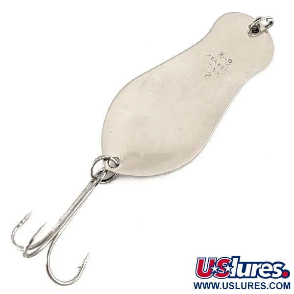 K-B Bait K-B Spoon Ondulante, Nichel, 14g, Stile Vintage, #11251