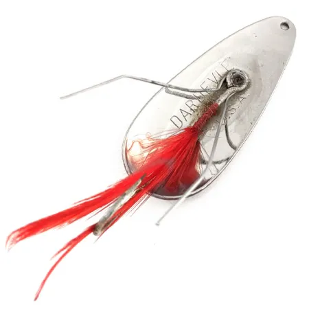 Eppinger Weedless Dardevle Imp Ondulante, Rosso/Bianco/Nickel, 11g, #11266