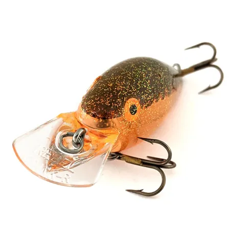 Rebel Crank R Crankbait, Transparent Red Glitter, 9.45g, Floating, #11272