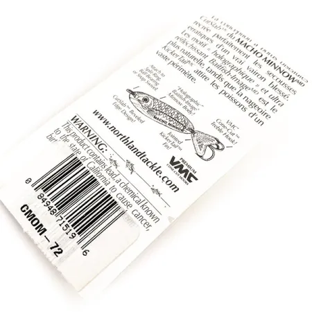 Northland Macho Minnow Esca Jig, Rainbow Fish, 14g, KickerTail, #11289